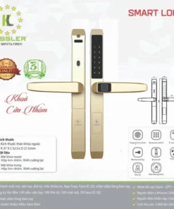 Khóa vân tay cửa nhôm Kassler KL-599TD Champagne Gold App+Remote - 6 Khóa vân tay cửa nhôm Kassler KL-599TD Champagne Gold App