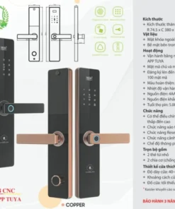 Khóa vân tay Kassler KL-608 CNC BLACK APP