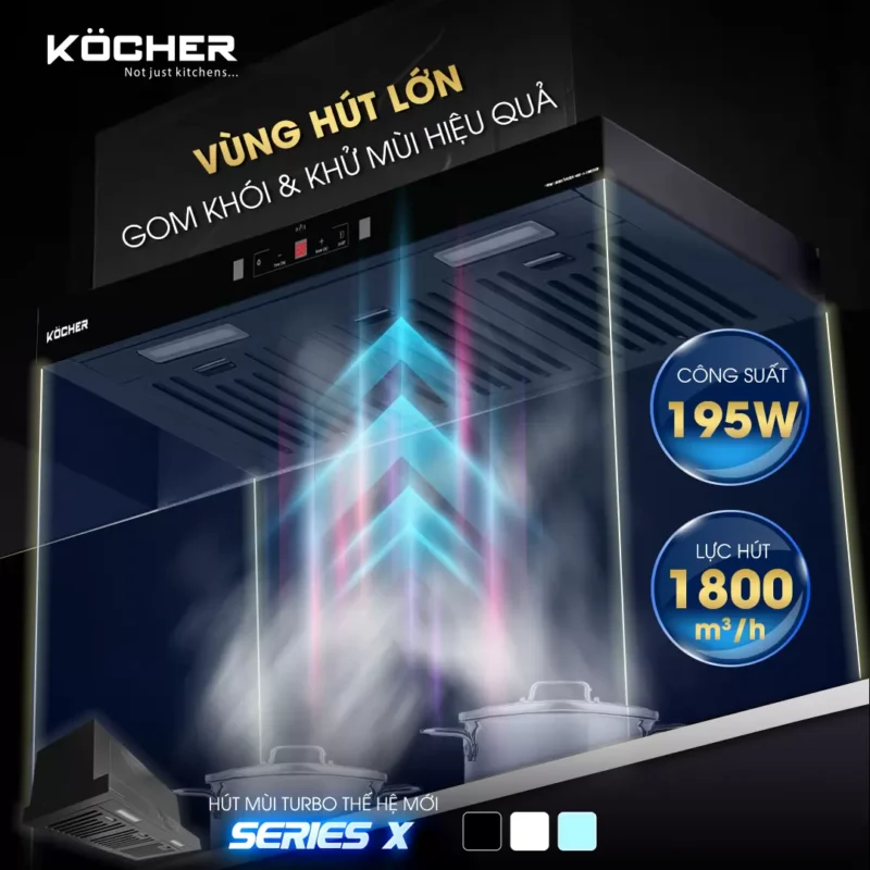 Máy hút mùi Kocher TURBO X-668D - 41 Máy hút mùi Kocher TURBO X-668D