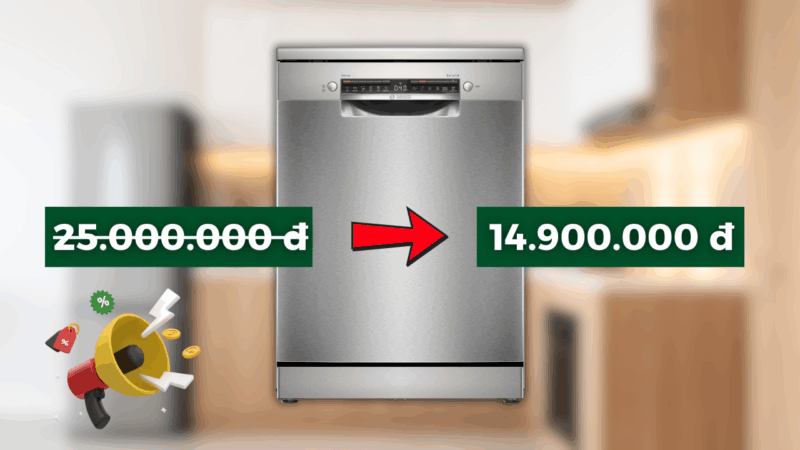 Mua Máy rửa bát Bosch SMS4HMI07E Serie 4 ở đâu giá tốt nhất? - 4 Mua Máy rửa bát Bosch SMS4HMI07E Serie 4 ở đâu giá tốt nhất?