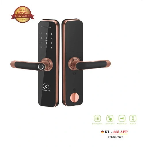 Khóa vân tay Kassler KL-668 APP RED BRONZE REMOTE - 5 Khóa vân tay Kassler KL-668 APP RED BRONZE REMOTE - 4