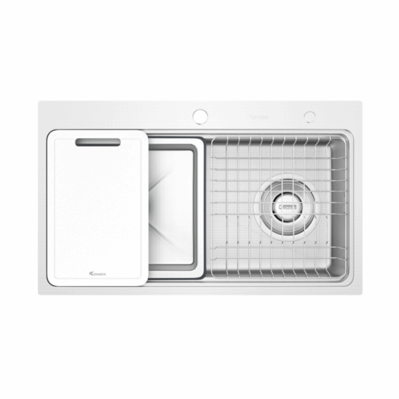 Chậu rửa bát KONOX KN8048TS DEKOR - 42 Chậu rửa bát KONOX KN8048TS DEKOR