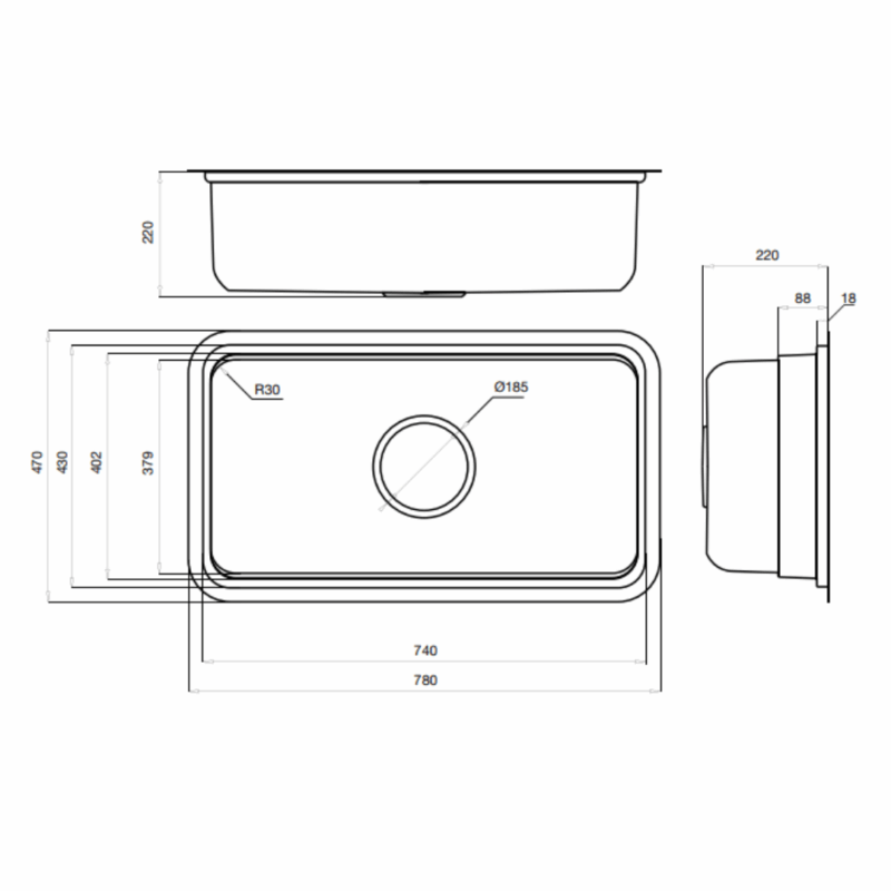 Chậu rửa bát Kluger KO7847FS Plus - 24 Chậu rửa bát Kluger KO7847FS Plus