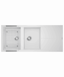 Chậu rửa bát Konox LIVELLO SMART 1160 White Silver