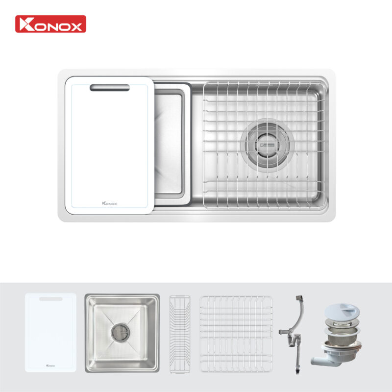 Chậu rửa bát Konox Tari 780SM - 38 Chậu rửa bát Konox Tari 780SM