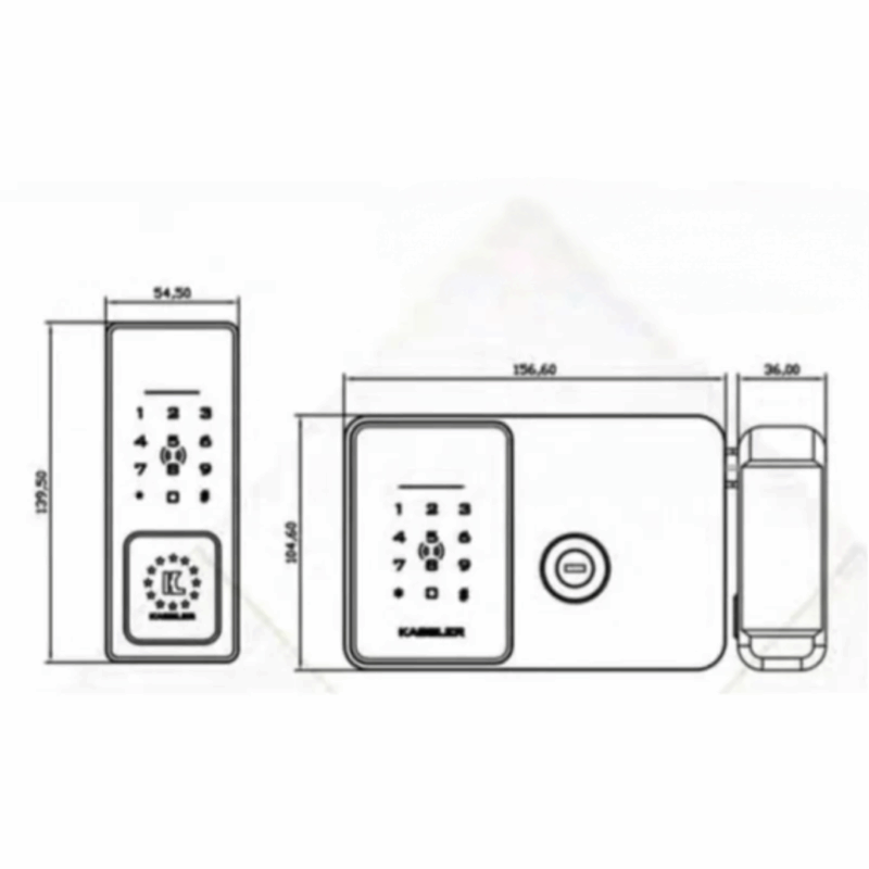 Khóa cửa cổng Kassler KL-579 CNC Silver Grey Remote+Wifi - 14 Khóa cửa cổng Kassler KL-579 CNC Silver Grey Remote+Wifi