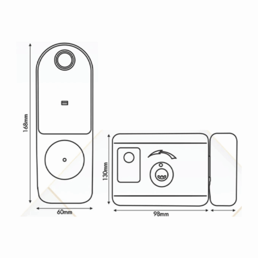 Khóa cửa cổng Kassler KL-579 Grey App+Remote