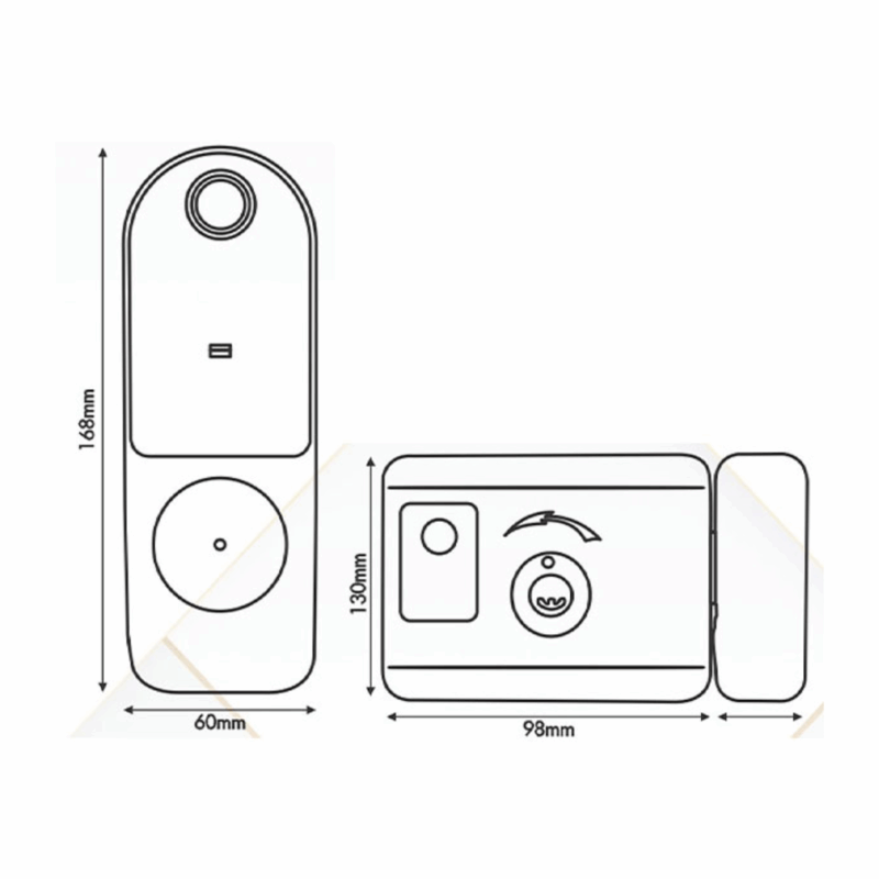 Khóa cửa cổng Kassler KL-579 Grey App - 8 Khóa cửa cổng Kassler KL-579 Grey App