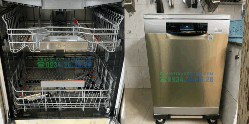 Máy rửa bát Bosch SMS6ZCI85M seri 6, sấy Zeolith