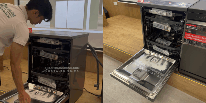 Review máy rửa chén LG LDT14BGA3 ANPBEVN: khả năng rửa 14 bộ có sạch bong? - 4 Review máy rửa chén LG LDT14BGA3 ANPBEVN