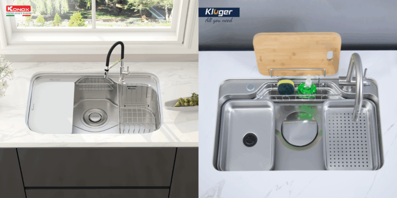 KLUGER KF7848FS-S78 và chậu rửa Konox: lựa chọn nào bền và tiện dụng hơn? - 3 KLUGER KF7848FS-S78 và chậu rửa Konox: lựa chọn nào bền và tiện dụng hơn?