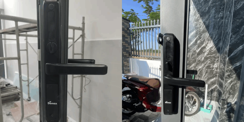 Review khóa vân tay Demax SL506 BL: cảm biến có nhạy và ổn định không? - 3 Review khóa cửa gỗ Demax SL-C320 BL App Wifi mở bằng điện thoại có nhanh nhạy
