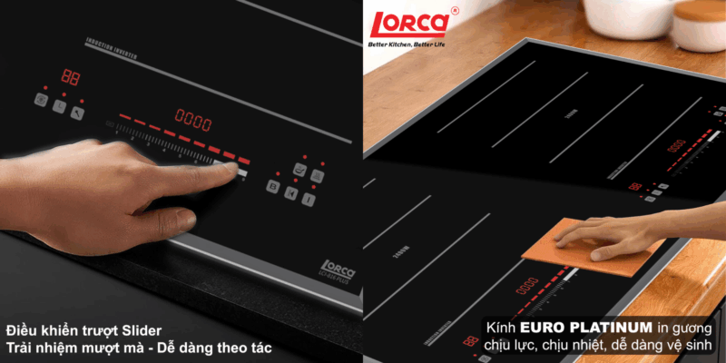 Review bếp từ Lorca LCI 816 Plus: mặt kính có dễ vệ sinh dầu mỡ? - 3 Review bếp từ Lorca LCI 816 Plus: mặt kính có dễ vệ sinh dầu mỡ?