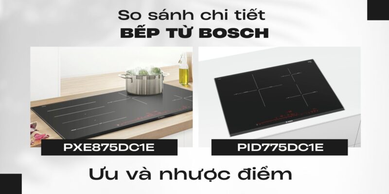 So sánh bếp từ 3 vùng và bếp từ 4 vùng nấu ưu và nhược điểm