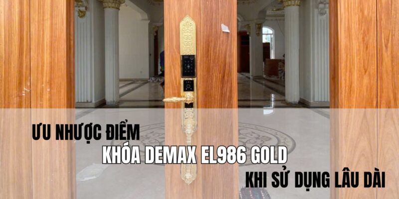 Ưu nhược điểm của khóa Demax EL986 Gold khi sử dụng lâu dài - 1 Ưu nhược điểm của khóa Demax EL986 Gold khi sử dụng lâu dài
