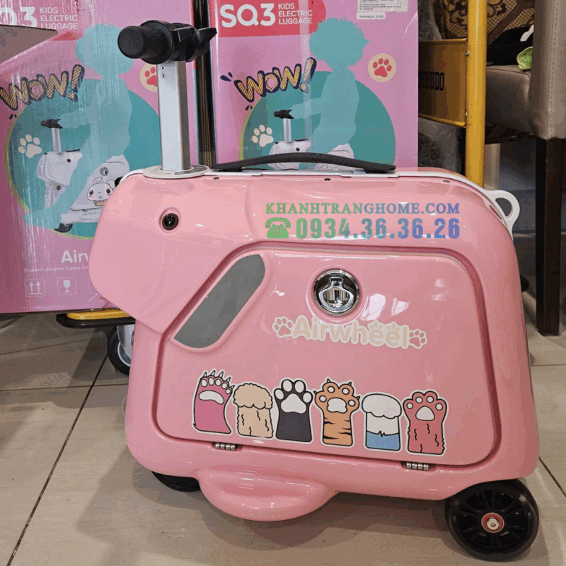 Vali điện Airwheel SQ3 thông minh màu hồng cho trẻ em - 20 Vali điện Airwheel SQ3 thông minh màu hồng