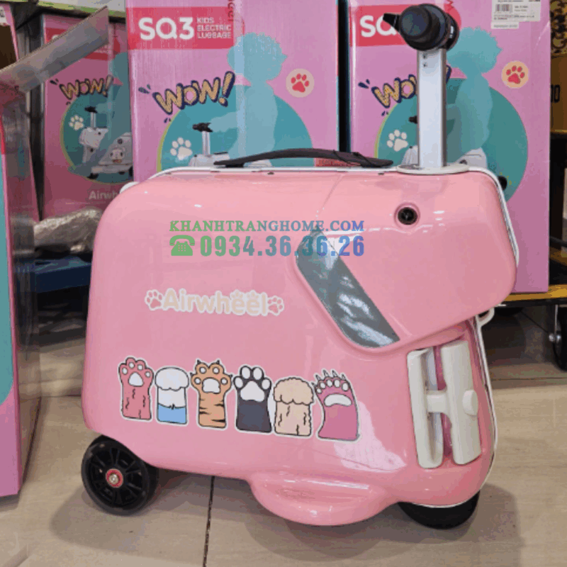 Vali điện Airwheel SQ3 thông minh màu hồng cho trẻ em - 18 Vali điện Airwheel SQ3 thông minh màu hồng