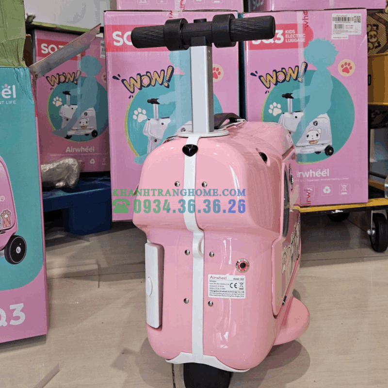 Vali điện Airwheel SQ3 thông minh màu hồng cho trẻ em - 17 Vali điện Airwheel SQ3 thông minh màu hồng