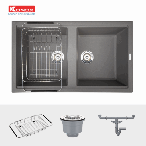 Chậu rửa bát Konox PHOENIX SMART 860 Grey