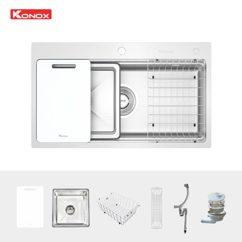 Chậu rửa bát KONOX KN8751TS DEKOR - 30 Chậu rửa bát KONOX KN8751TS DEKOR