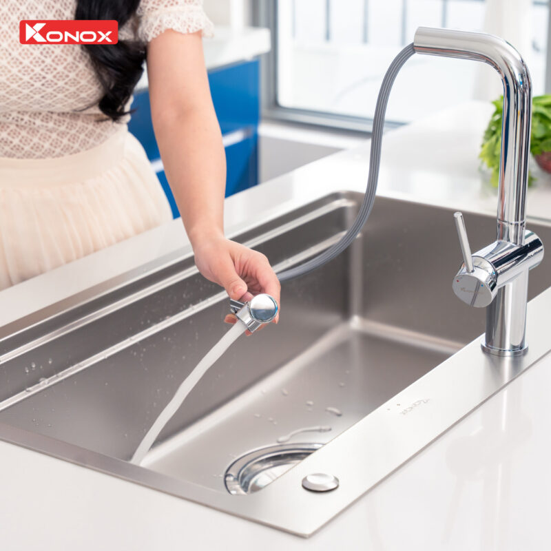 Vòi rửa chén KONOX Stream Chrome - 31 Vòi rửa chén KONOX Stream Chrome