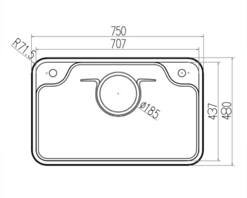 CHẬU RỬA BÁT GRANDX GX7548JP HIKARI - 2 CHẬU RỬA BÁT GRANDX GX7548JP HIKARI
