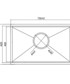 CHẬU RỬA BÁT GRANDX GX7046S SMOOTH