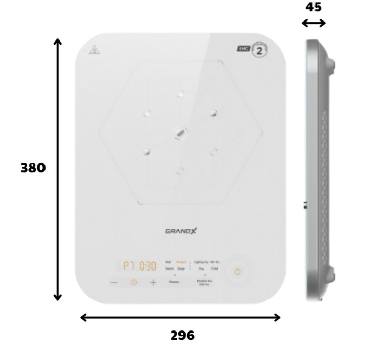 BẾP TỪ ĐƠN GRANDX GX IH169 - 6 BẾP TỪ ĐƠN GRANDX GX IH169