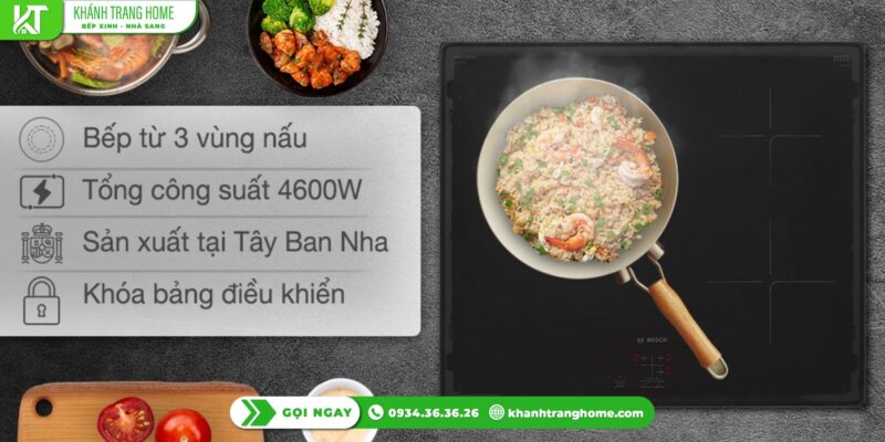 Bếp từ Bosch PUC61KAA5E nấu có nhanh và tiết kiệm điện thật không