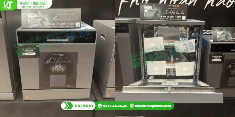 Máy rửa bát Junger DWJ-103 có làm sạch bát đĩa bẩn lâu ngày không