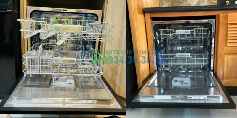 KAFF KF-BIV810S rửa ly thủy tinh mỏng có an toàn không? - 4 Máy Rửa Chén 10 Bộ KAFF KF – BIV810S