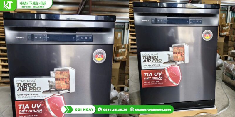 Máy rửa chén Hafele HDW-F605B dùng hàng ngày có hao điện nước nhiều không