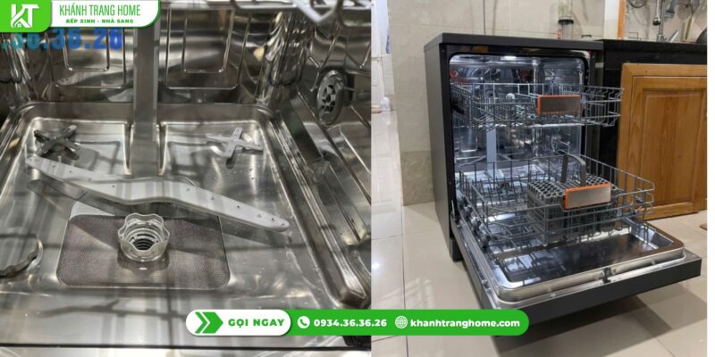 Máy rửa chén Junger DWJ-143 dung tích lớn nhưng có tốn nhiều điện nước không