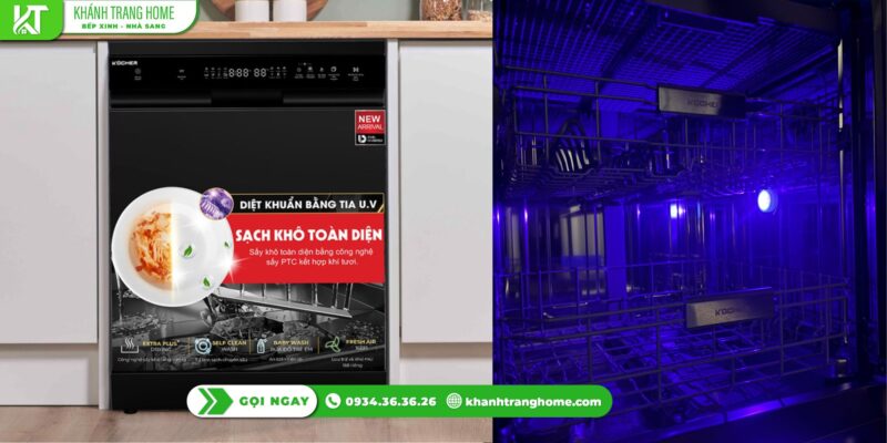 So sánh GrandX SMS8GX89B và Kocher X15B PRO – chọn máy rửa chén nào lợi hơn