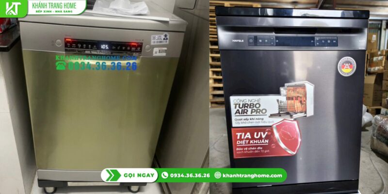 So sánh Hafele HDW-F605B và Bosch SMS4HMI07E - máy rửa chén nào hợp lý hơn