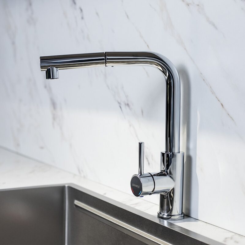 VÒI RỬA BÁT NÓNG LẠNH DÂY RÚT GRANDX GXF02 Dual Spray - 6 VÒI RỬA BÁT NÓNG LẠNH DÂY RÚT GRANDX GXF02 Dual Spray