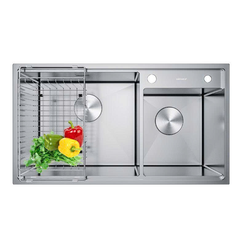 CHẬU RỬA BÁT GRANDX GX8648DS SMOOTH - 1 CHẬU RỬA BÁT GRANDX GX8648DS SMOOTH