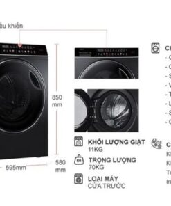 MÁY GIẶT AQUA INVERTER 11 KG AQD-DDW1100J(BK) - 37