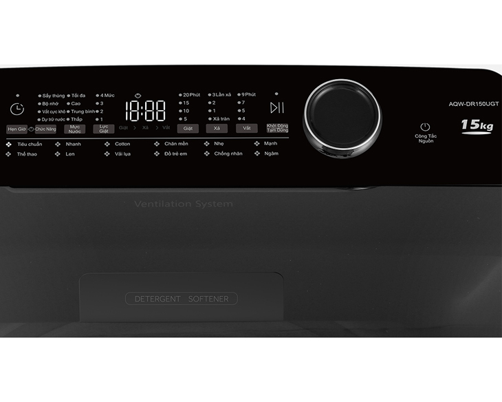 MÁY GIẶT AQUA INVERTER 15 KG AQW-DR150UGT(PS) - 60 MÁY GIẶT AQUA INVERTER 15 KG AQW-DR150UGT(PS)