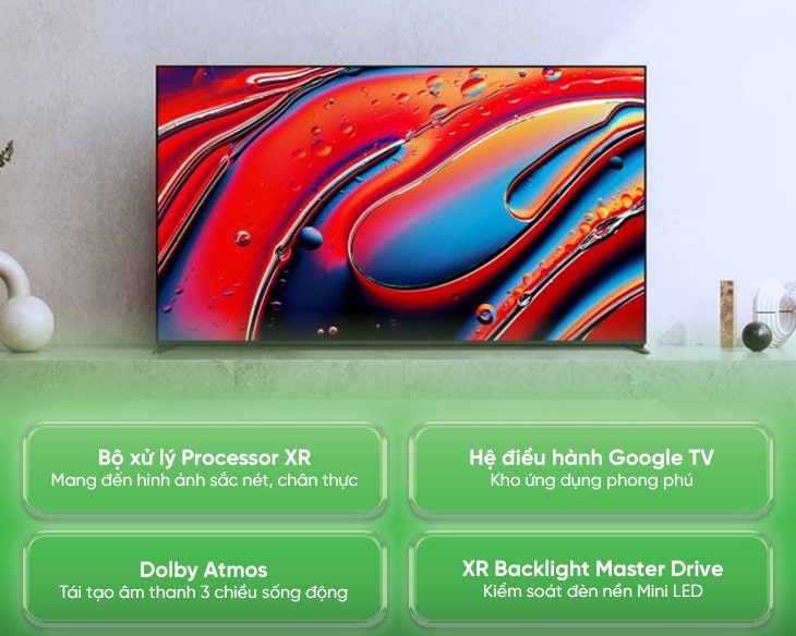 GOOGLE TIVI MINI LED SONY 4K 85 INCH K-85XR90 - 30 GOOGLE TIVI MINI LED SONY 4K 85 INCH K-85XR90 - 29