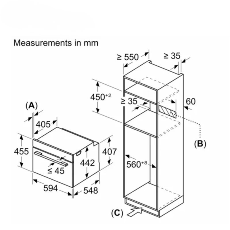 Lò nướng kết hợp vi sóng Bosch CMG7241B1 serie 8 45L - 12 Lò nướng kết hợp vi sóng Bosch CMG7241B1