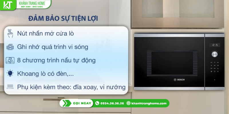 Lò vi sóng Bosch BEL554MS0B có đáng nâng cấp từ Serie 4 không