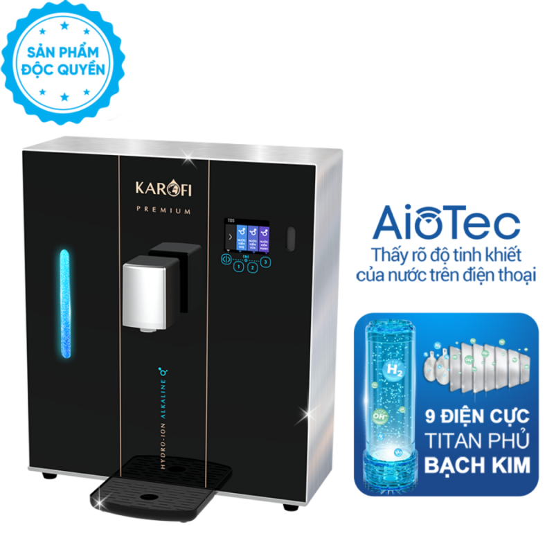 Máy lọc nước nóng lạnh Hydro-ion Kiềm Karofi DA9 PREMIUM - 7 Máy lọc nước nóng lạnh Hydro-ion Kiềm Karofi DA9 PREMIUM - 6