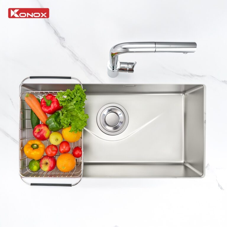 Chậu rửa bát phong cách Nhật bề mặt mịn Tari 870SM - 4 Chậu rửa bát phong cách Nhật bề mặt mịn Tari 870SM