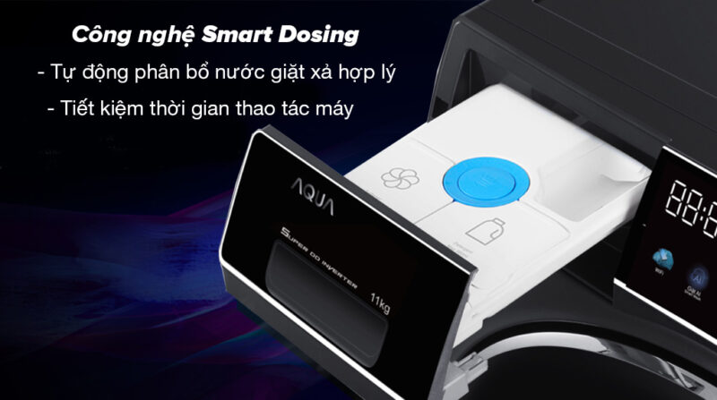 MÁY GIẶT AQUA INVERTER 11 KG AQD-DDW1100J(BK)