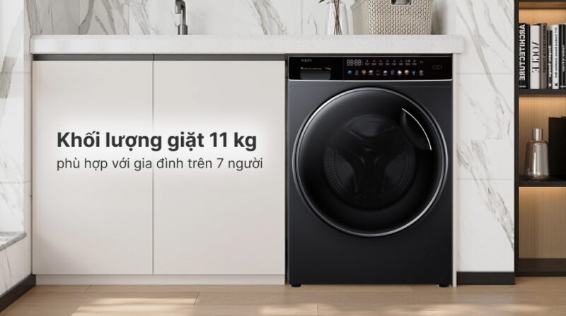 MÁY GIẶT AQUA INVERTER 11 KG AQD-DW1100J(BK)
