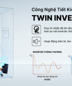 TỦ LẠNH AQUA INVERTER 569 LÍT AQR-S633XA(WSL) - 63