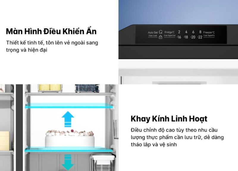 TỦ LẠNH AQUA INVERTER 569 LÍT AQR-S633XA(WSL)