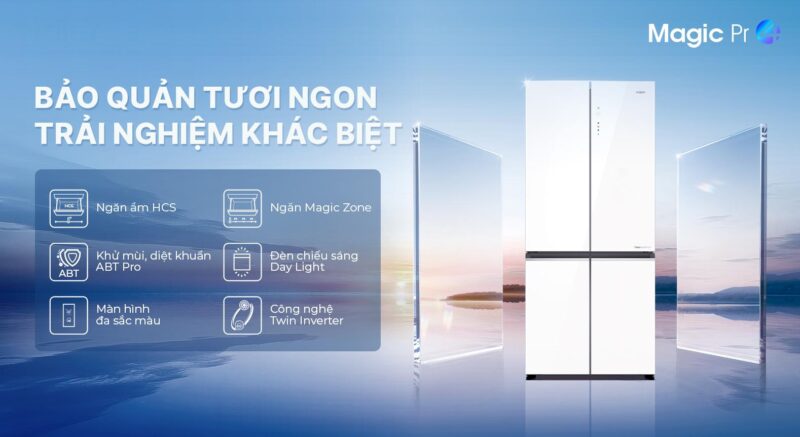 TỦ LẠNH AQUA INVERTER 529 LÍT AQR-M600XA(GC) - 12 TỦ LẠNH AQUA INVERTER 529 LÍT AQR-M600XA(GC) - 11