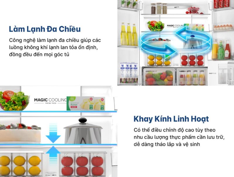 TỦ LẠNH AQUA INVERTER 529 LÍT AQR-M600XA(GC) - 62 TỦ LẠNH AQUA INVERTER 529 LÍT AQR-M600XA(GC)
